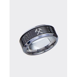 Edelstahl Ring mit dem Steigerlied