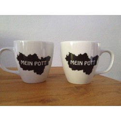 Mein Pott Porzellantasse weiß