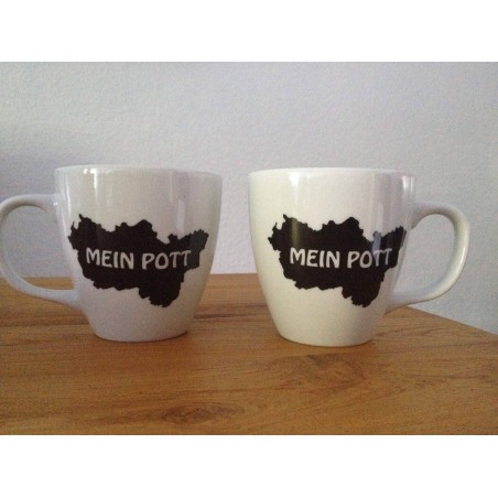 Mein Pott Porzellantasse weiß