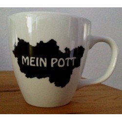 Mein Pott Porzellantasse weiß