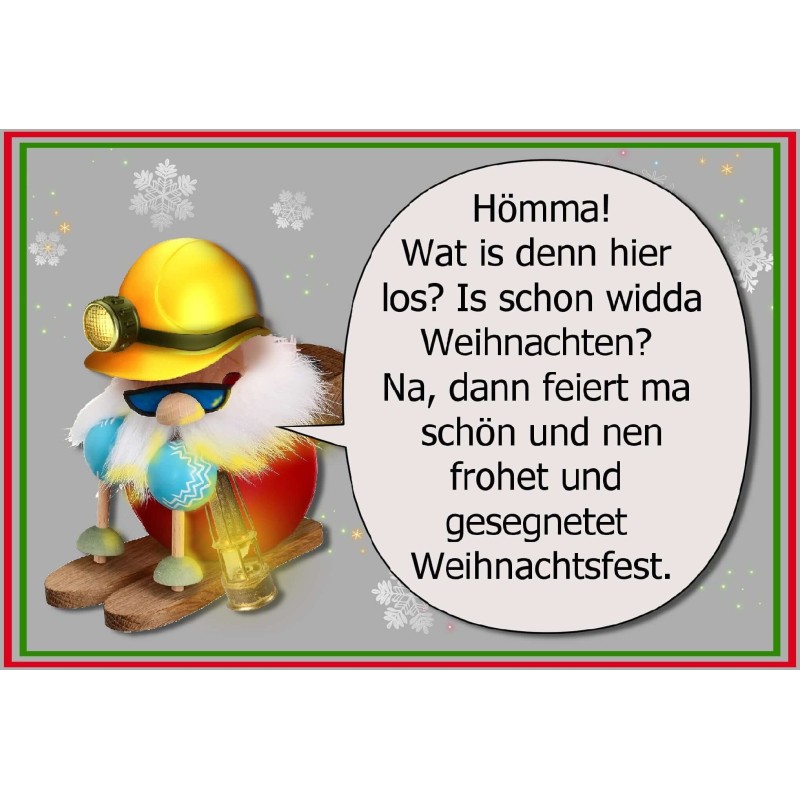 Weihnachtskarte/ Postkarte ausm Pott "Hömma" 5 Stück