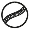 Geschenkanhänger Glückauf schwarz