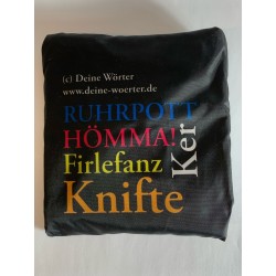 Tasche, Beutel mit Ruhrpott Wörter