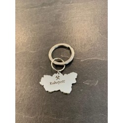 Schlüsselanhänger mit einem Schlüsselring und Ruhrgebietsanhänger