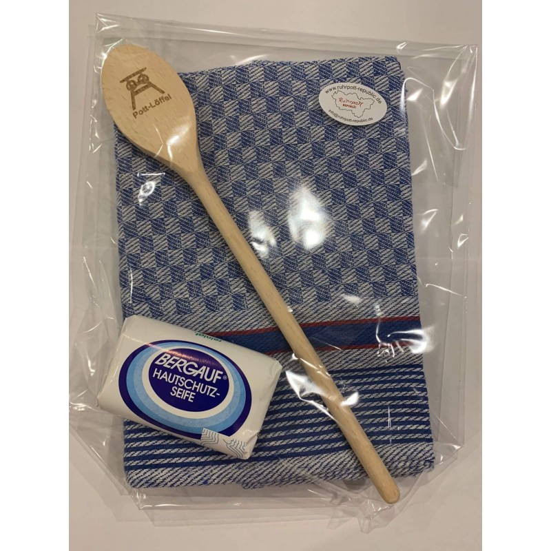 Pottlöffel, Oma Ännes Kochlöffel, Grubentuch und Seife Pottlöffel, Oma Ännes Kochlöffel, Grubentuch und Seife