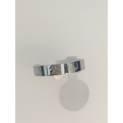 Ring Edelstahl mit Förderturm, Schlägel und Eisen und Lore